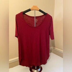 Maurice’s Burgundy Flowy TShirt